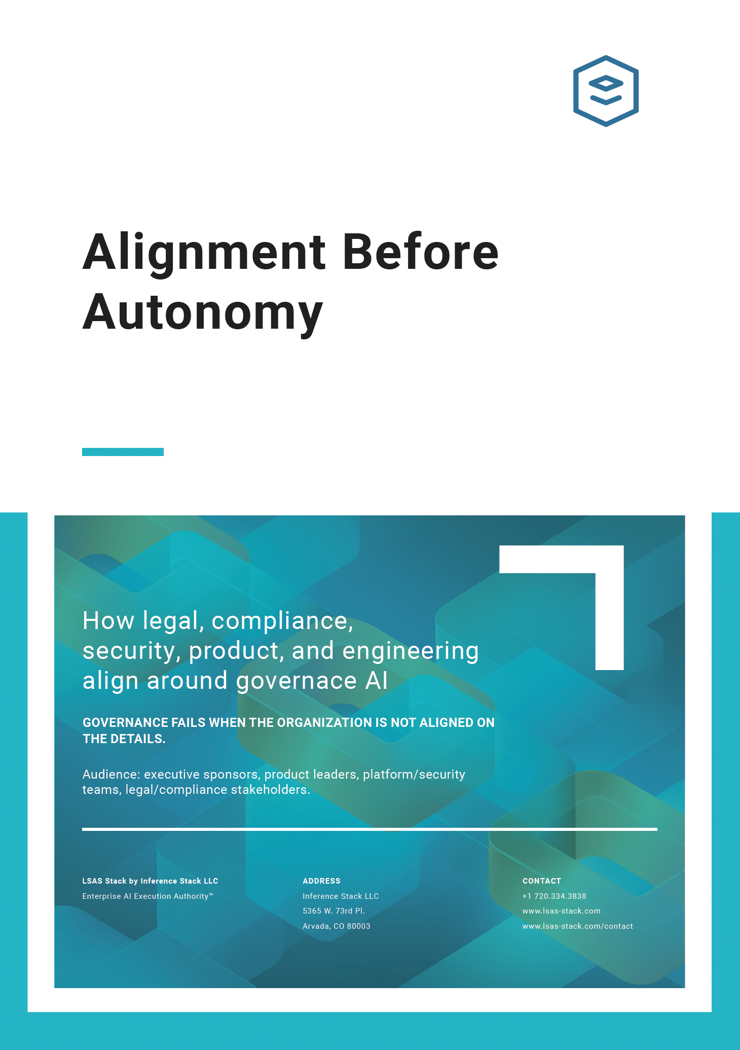 Alignment Before Autonomy operating model brief cover